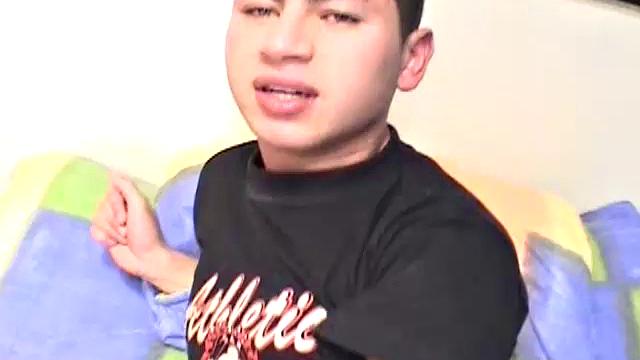 Latin boys Bernard and Ronald have a handheld camera out filming as they have fun playing with each other. Slowly the clothes come off, some dick sucking and ass licking get them hard