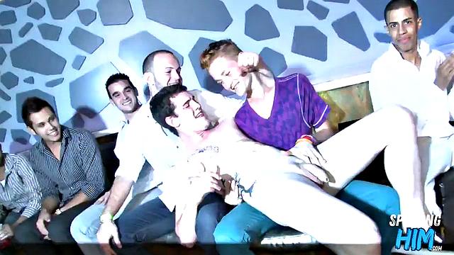 Real amateur stripper sucking party