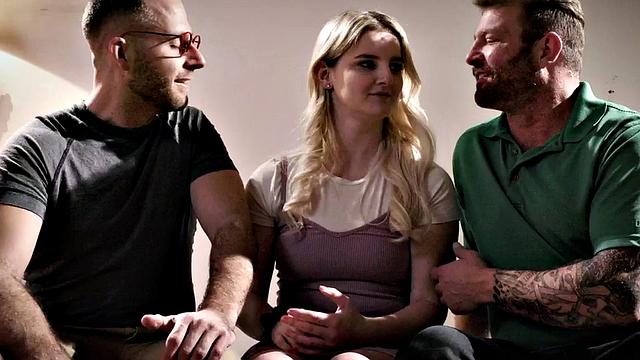 Kinky bisex GF enjoys 3some with BF and his best friend