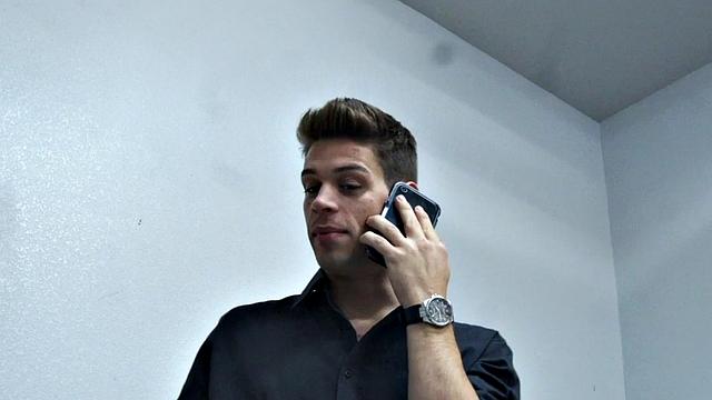 Poor guy gets ballbusting from his master before anal toying