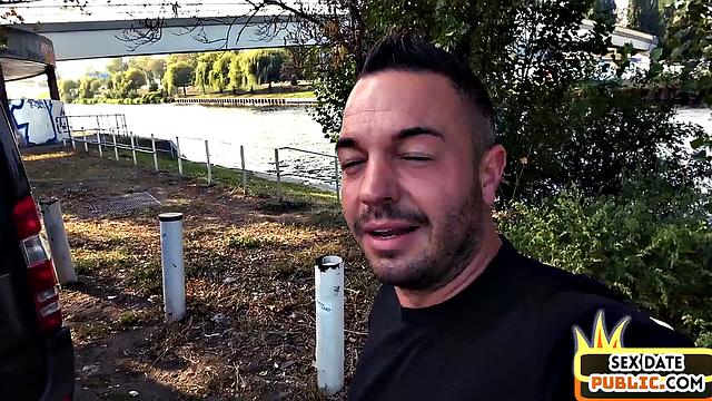 German MILF enjoys outdoor sex with guy