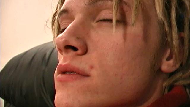 Strikingly cute, even with his clothes on, once 18 year old Zeke strips naked there's no denying he's easy on the eyes. Those long blond dreadlocks give him a bit of a wild look, but he's actually very well mannered.