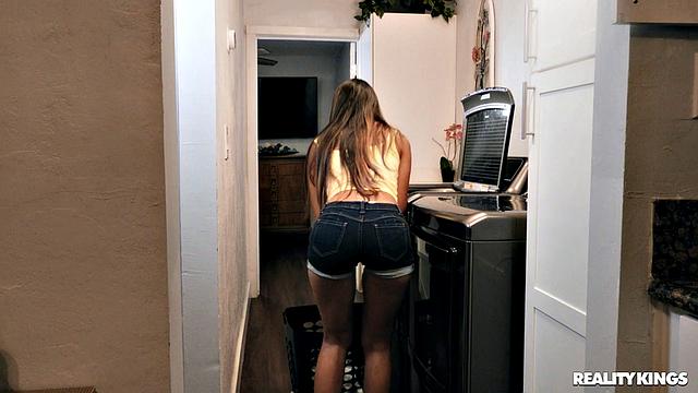 Doing Laundry In Spare Panties