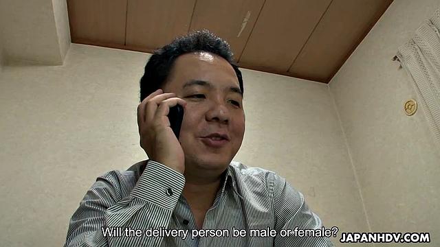 Lovely pizza delivery girl is a real slut