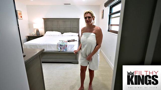 FilthyKings - Caught In Blonde Milf's Closet She Decides To Suck Dick
