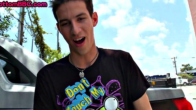 Real Nubian gay nailed outdoor after pickup check