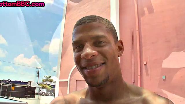 Real Nubian gay nailed outdoor after pickup check