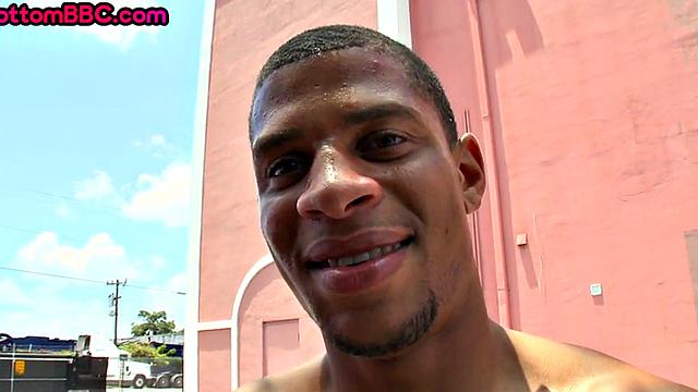 Real Nubian gay nailed outdoor after pickup check