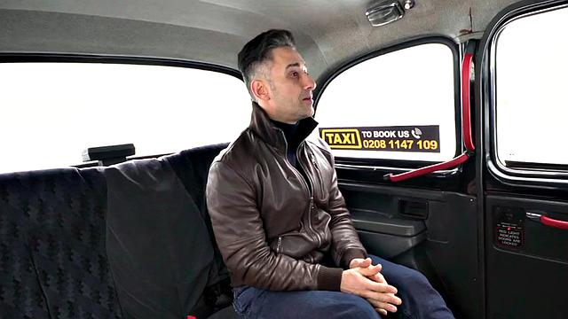 Asian cab babe riding driver's hard cock in the back seat