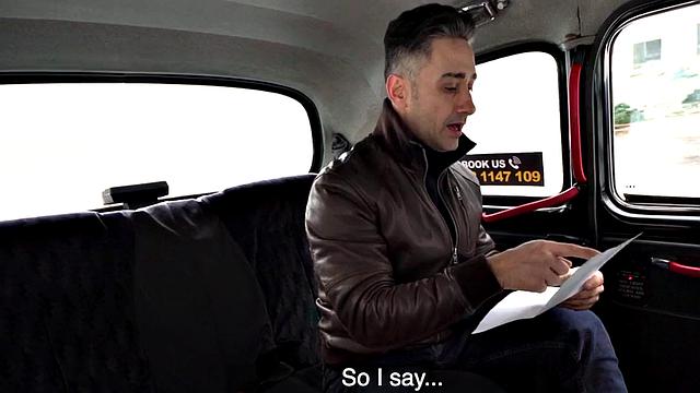 Asian cab babe riding driver's hard cock in the back seat