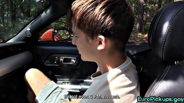 Skinny doggystyled outdoor