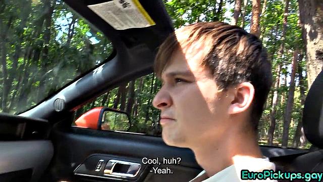 Skinny doggystyled outdoor