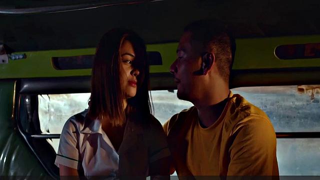 Andrea Garcia is topless and has sex