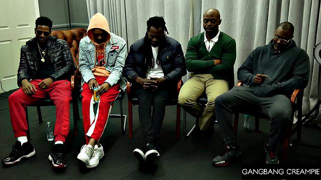 GangbangCreampie - Hot Blonde Dripping WIth Cum And SPITROASTED In Gangbang