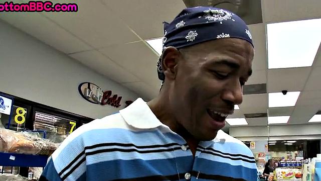 Black bottom assfucked in store by amateur white top