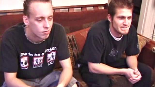 After critiquing the girls on a porn video for awhile, skater boys Roar and Alex find their hands in their pants as they watch.