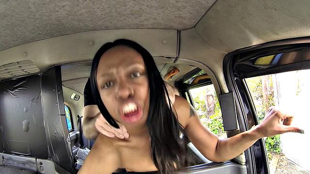 Naked woman in London taxi swallows drivers spunk