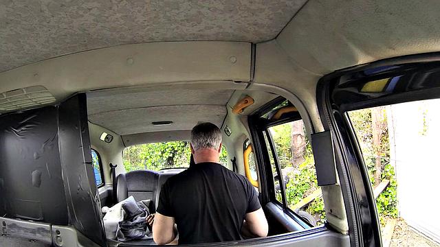 Naked woman in London taxi swallows drivers spunk