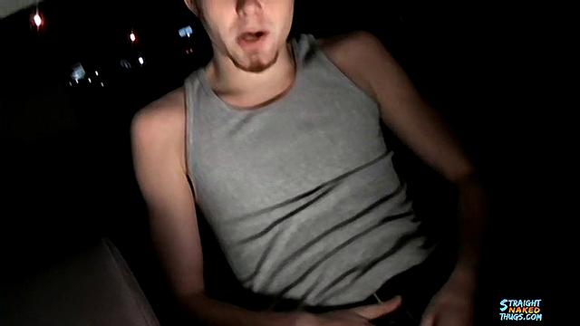 Bily da Kidd and Wiley jerk off together in the car and cum in public