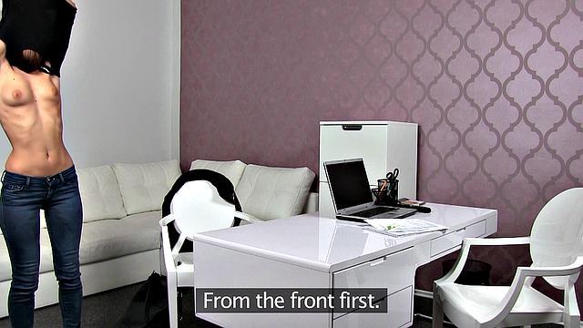 Agent's Wet Pussy: Brunette Babe Cheats on Boyfriend with a Hot Pussy Kiss