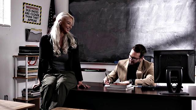 Sinful big-titted MILF bounces on cock after sucking