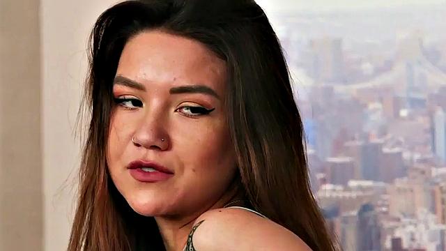 CFNM slut seduces black dick guy to stroke his big dick