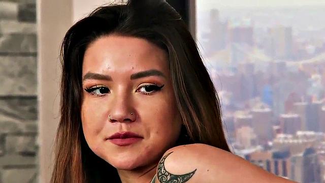 CFNM slut seduces black dick guy to stroke his big dick