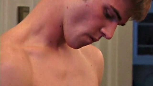 Austin strokes his thick cock hard and doesn't hold back