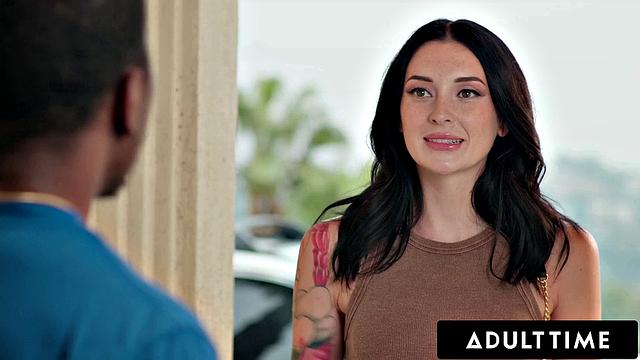 ADULT TIME - Charlotte Sins Pleases Hubby By Letting Him FUCK HER ASS For The First Time!