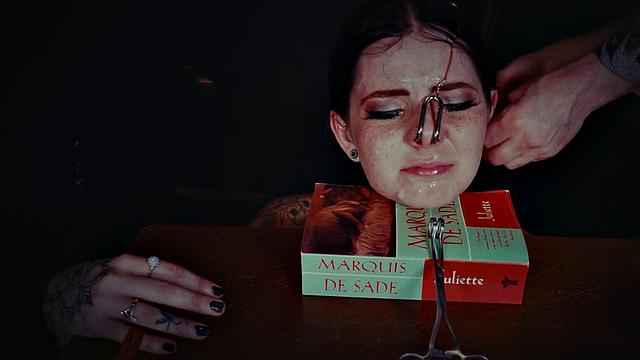 Lily Thot throating in dirty BDSM session