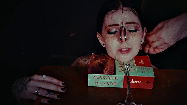 Lily Thot throating in dirty BDSM session