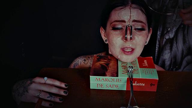 Lily Thot throating in dirty BDSM session