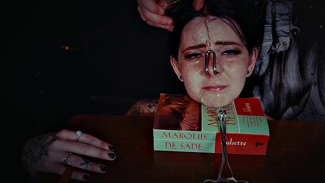 Lily Thot throating in dirty BDSM session