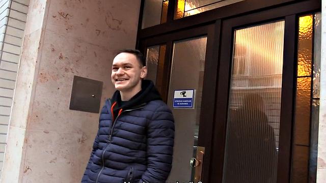 Euro dirty gay fucked in anal by big white dick