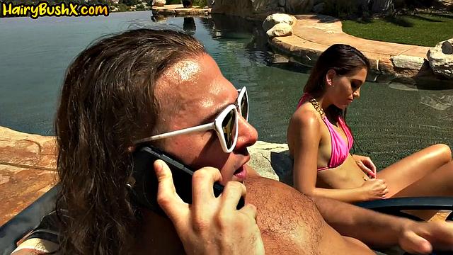 Beauty 21yo hairy bae smashed by BF