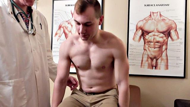 Stepson barebacked in 3some by stepdaddy and physician