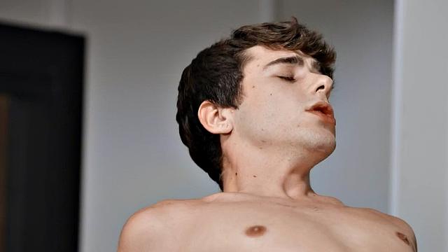 Muscle gay fucks nympho stud in missionary in asshole