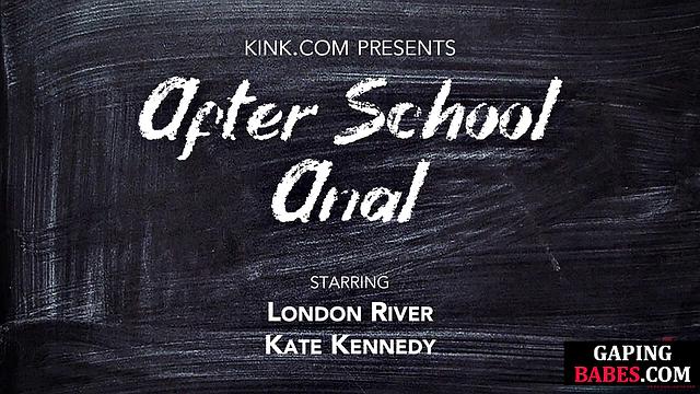 Busty MILF analstretched by cute bae