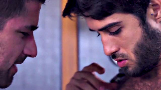 Top gay fucked in ass from behind by perverted dominant