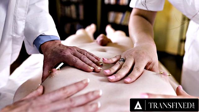 TRANSFIXED - Doctor Dee Williams & Nurse Khloe Kay Seduce Jean Hollywood In Steamy Checkup - 1