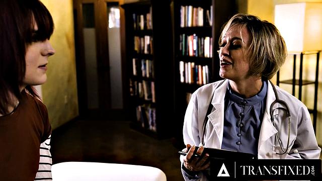 TRANSFIXED - Doctor Dee Williams & Nurse Khloe Kay Seduce Jean Hollywood In Steamy Checkup - 1