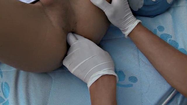 Rimjob during first aid course with asian twunk