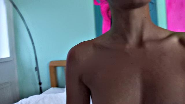 Euro Brunette Rides a ock