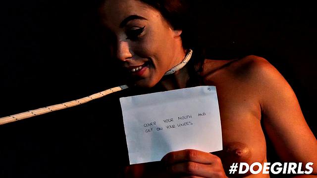 Sexy brunette in intimate solo scene