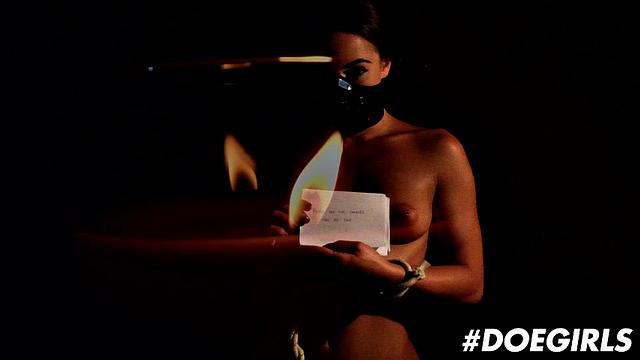 Sexy brunette in intimate solo scene