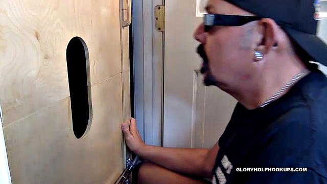 Getting Gloryhole Sucked and Banged