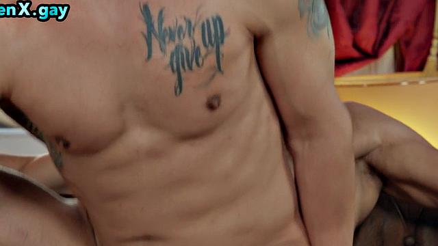 Dirty gay smashed in anal hole by perverted fucker