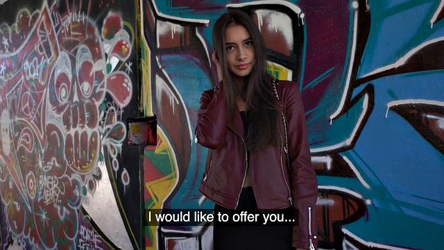 20yo public slut pounded in doggystyle before riding it