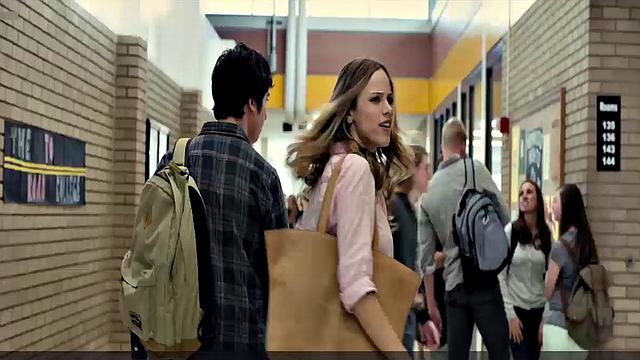 Halston Sage in see-through bra