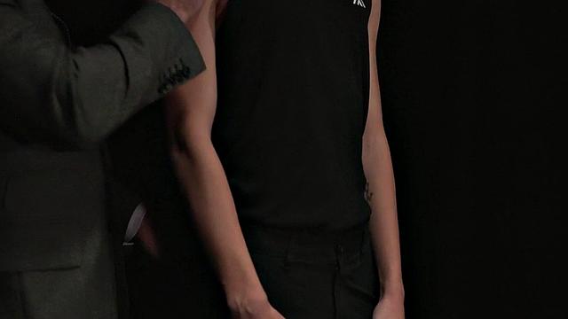 Obedient oiled twink toyed by gaydaddy with dildo